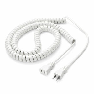 Cable de alimentación en espiral de alta calidad de 1.5m para máquinas de coser y equipos profesionales - Product Image 1
