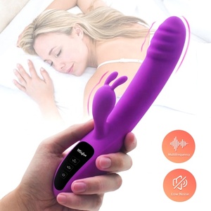 Hot Sale 16-Frequency Bunny <strong>Ear</strong> Silicone Dildo Vibrator <strong>Sex</strong> <strong>Toy</strong> USB Power Supply Metal <strong>Rabbit</strong> Vibrator Wand - Product Image 3