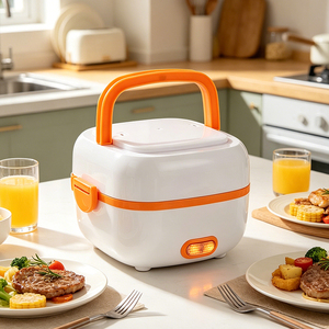 Boîte à lunch chauffante électrique portable 220V 200W 1.05L sans BPA en acier inoxydable 304 pour le bureau, les voyages, l'école KL03007 - Product Image 1