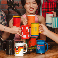 Mug personnalisé de haute qualité avec impression de chat mignon, en porcelaine, 320 ml, non toxique, cadeau d'entreprise