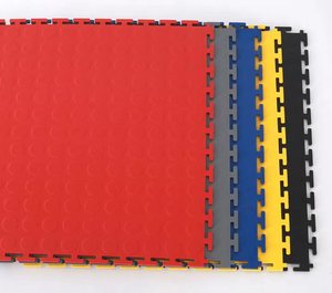Carrelages de sol de Garage à emboîtement en Pvc à haute résistance/tapis de sol à emboîtement en Pvc amovibles pour entrepôt - Product Image 1