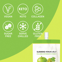 Arômes fruités naturels de marque privée boissons à base de gelée de konjac pour perdre du poids et détox minceur fitness