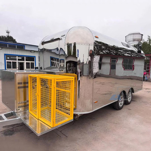 Food Truck Personalizzato in Acciaio Inox Stile Retrò con Generatore AC per Catering Mobile - Product Image 4