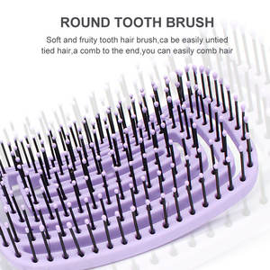 <span class=keywords><strong>Brosse</strong></span> à <span class=keywords><strong>cheveux</strong></span> en plastique incurvée à pointe en nylon ultra douce, marque privée, <span class=keywords><strong>brosse</strong></span> à <span class=keywords><strong>cheveux</strong></span> à ventilation creuse, <span class=keywords><strong>brosse</strong></span> démêlante pour <span class=keywords><strong>cheveux</strong></span> bouclés - Product Image 3