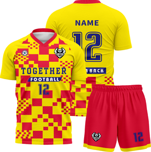 جودة عالية عكسها جيرسي كرة القدم OEM تخصيص زي فريق النادي مع طباعة اسم الرجعية نمط مجموعة - Product Image 3