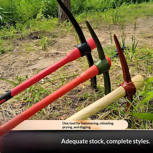 <span class=keywords><strong>Pioche</strong></span> de jardinage en acier modèle 6411, grande <span class=keywords><strong>pioche</strong></span> à <span class=keywords><strong>manche</strong></span> croisé en fer, petits outils pour creuser les herbes, les pousses de bambou et pour le travail du sol agricole - Product Image 1
