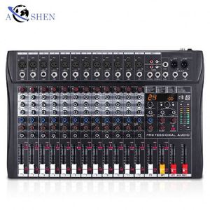 Console de mixage audio professionnelle 12 canaux avec 24 DSP, alimentation fantôme 48V, USB, pour karaoké et DJ - Product Image 6