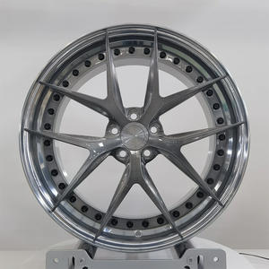 Ruedas forjadas de 2 piezas plateadas de lujo personalizadas aptas para Mercedes Benz AMG GT Audi A4 S4 B8 B9 A7 <span class=keywords><strong>S7</strong></span> RS7 BMW G80 G82 M3 M4 F90 - Product Image 6