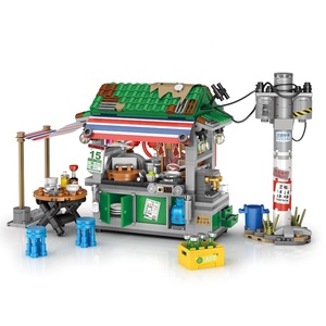 <span class=keywords><strong>LOZ</strong></span> oyuncaklar için sokak görünümü serisi Mini modeli yapı taşları güzel plastik inşaat oyuncak çocuklar yaşlı 5-7 yıl HK gıda - Product Image 5