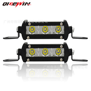 QIDEWIN 9W LED <b>Work</b> <b>Light</b> Single Row 12-24V DC Off-Road Lighting - Product Image 1