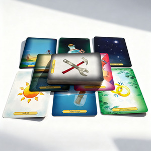 Werks druck <span class=keywords><strong>Tarot</strong></span> karte Oracle LOGO Spielkarten spiel Papier deck Großhandel Benutzer definierte <span class=keywords><strong>Tarot</strong></span> karte mit Black Box - Product Image 1