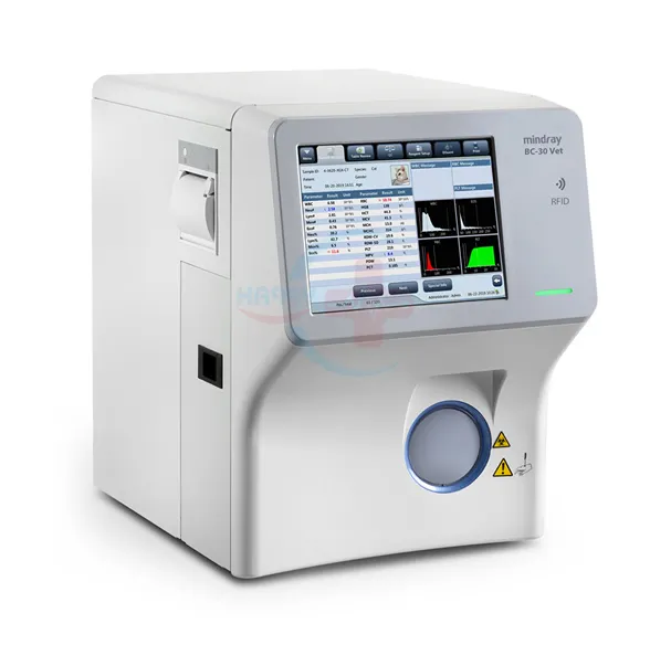 Mindray BC-30 पशु चिकित्सक ऑटो रुधिर विश्लेषक पशु चिकित्सा सीबीसी मशीन रक्त विश्लेषक