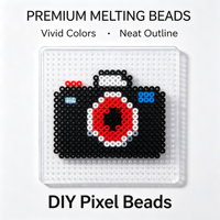 Perles à fondre artisanales de qualité supérieure, assortiment complet de 264 couleurs riches, fournitures pour perles DIY, perles pixel
