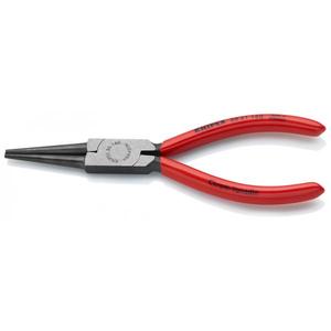 KNIPEX - 30 31 160 SB Alicates de Punta larga negro atramentado, cabeza pulida, mangos recubiertos de plástico largos, mordazas redondas, grippi suave - Product Image 1