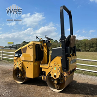 Compacteur de sol original CB14 Cat d'occasion Mini rouleau compresseur vibrant à double tambour