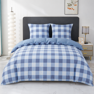 Juego de Ropa de Cama a Cuadros Estilo Cabina Costera, Envío Directo desde la UE, 3 Piezas, Funda de Edredón de Algodón de Doble Cara, Envío desde Polonia, 160x200 200x220 - Product Image 5