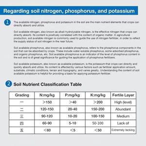 Yeni Toprak NPK Test Cihazı Hassas Fosfor Potasyum Azot Toprak Ölçer 0-1999 mg/kg Tarım Tarım Bahçecilik Dedektörü - Product Image 5