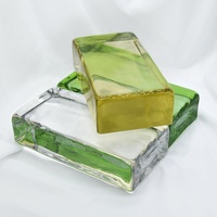 Brique de verre cristalline super blanche transparente solide, couleur écran de séparation, colle thermofusible