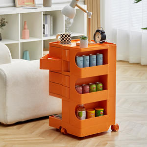 Chariot créatif Casier à collation de style nordique Armoire de rangement amovible pour <span class=keywords><strong>Internet</strong></span> Plastique pour le stockage des aliments - Product Image 2