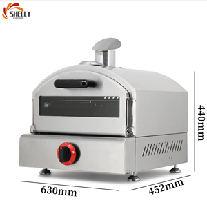 XL-Commercial Large Stainless Steel Gas Pizza Oven with <strong>Knob</strong> Control, Household Outdoor Baking Machine for Pizza Egg Tart - Product Image 2