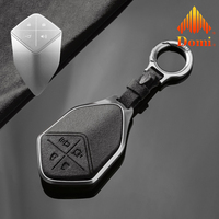 Accessoires de voiture de luxe GZ Domi, étui pour clé de voiture en alliage de zinc et cuir avec protection anti-rayures pour Changan Deepal SL03