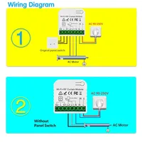 Interrupteur de rideau sans fil RF Tuya Smart Life, module de volet roulant 433 MHz, télécommande 5-en-1 pour portes de garage, fenêtres, stores, compatible Alexa