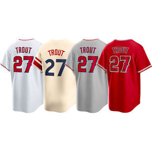 2025 New Günstige Top Stitched American Baseball Jersey Los Angeles 27 Forelle Custom Team Jersey - Product Image 2