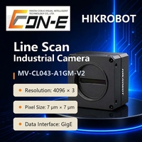 Caméra de numérisation linéaire Hikrobot MV-CL043-A1GM-V2 4096 P CMOS GigE prenant en charge l'imagerie TDI pour l'inspection et le tri des couleurs dans le secteur photovoltaïque