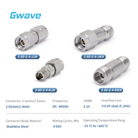 Adaptateurs RF haute fréquence Onde millimétrique 2.92mm à 2.4mm DC-40GHz en acier inoxydable