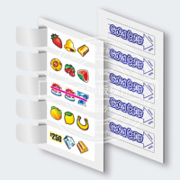 Custom Double Sided Printing High Quality Cardboard Break Open Cards Pull Tab Tickets Game Winning Lottery Tickets Eco-friendly