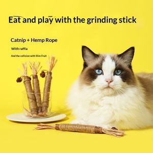 Explosions Classic Molar Catnip Ball Juguete para Gatos de Madera y Cuerda de Cáñamo para Limpieza Dental, Auto-Reparable y Resistente a Mordeduras para <span class=keywords><strong>Gatitos</strong></span>, Venta al por Mayor - Product Image 2