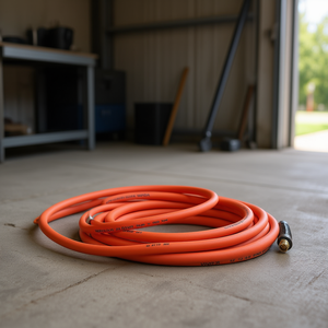 Tuyau d'air orange Vevor 1/2 po x 100 pi, résistant aux plis, en caoutchouc pneumatique, 300 PSI, flexible toutes saisons - Product Image 2