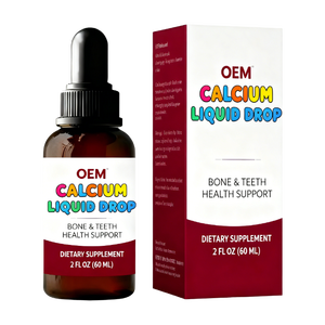 Citrato de Calcio OEM ODM 1000 <span class=keywords><strong>mg</strong></span> con Vitamina D3 <span class=keywords><strong>K2</strong></span> en Gotas Líquidas para Mujeres y Hombres, Suplemento de Calcio y Vitaminas para Huesos, Músculos y Dientes - Product Image 2
