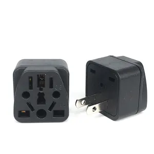 Hot Selling EU/UK/AU/IN/CN/JP/Asia/Italy to USA/Canada Travel Power Plug Adapter