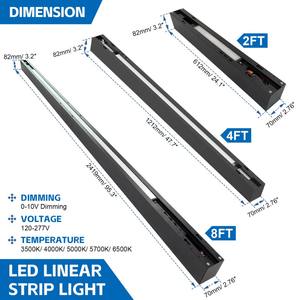 Lámpara Colgante Lineal Moderna de Lujo NGTlight de 100W y 240CM, de Acero y Acrílico, con Altura Ajustable para Comedor, Isla de Cocina o Barra - Product Image 6
