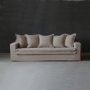 Wabi-sabi bông và vải lanh <span class=keywords><strong>sofa</strong></span> Homestay tối giản đôi <span class=keywords><strong>sofa</strong></span> giải trí Túi mềm <span class=keywords><strong>sofa</strong></span> tất cả tháo rời và tùy chỉnh - Product Image 3