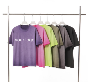 T-shirt unisexe en coton épais délavé style vintage, impression sérigraphique personnalisée, haute qualité 230g - Product Image 1