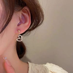 Boucles d'oreilles clous Xinfly pour femmes en or 18 carats avec diamants naturels taille brillant rond, bijoux tendance, cadeau, vente chaude - Product Image 2