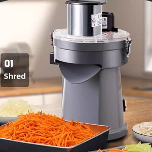 Coupe-légumes électrique commercial entièrement automatique pour pommes de terre, radis, oignons, pour découpe en dés, tranches, granulés et blocs, destiné aux usines de snacks - Product Image 1