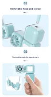 Mini ventilateur électrique portable rechargeable par USB, refroidissement de l'air, ventilateur en plastique, moteur sans balais, écologique, utilisation domestique sur table pour l'été