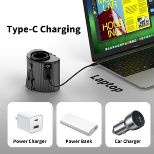 Socool Fan Lithium Battery Rechargeable USB Car RV Compatible 5-Speed Bladeless Wearable Mini Cooling Fan 4000mAh <b>Portable</b> Waist - Product Image 2