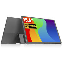 Monitor Portátil de Pantalla Única de 15.6 Pulgadas, con un Diseño Ligero y Portátil, Fácil de Transportar.