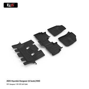 Alfombrillas de Coche GA <span class=keywords><strong>ECO</strong></span> 3D TPE para <span class=keywords><strong>Hyundai</strong></span> Stargazer RHD 2025, Alfombrillas de Coche Personalizadas Fáciles de Limpiar, Accesorios para Coche - Product Image 2