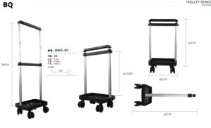 Chariot en plastique pliable et chariot à provisions chariot à provisions portable chariot de marché pliant à la main chariot portable - Product Image 5