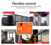 Récepteur de porte de garage multifréquence 300-868 MHz avec interrupteur DIP, application Wifi TUYA, émetteur de télécommande 2 canaux