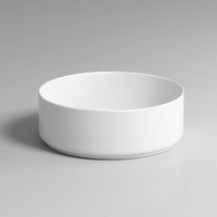 Lavabo rond, lavabo de petite taille pour balcon de la maison salle de bain en acrylique modifié, mini bassin simple petit bassin rond