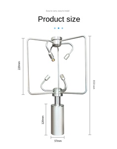 <span class=keywords><strong>Sensor</strong></span> ultrasónico tridimensional de velocidad y dirección del viento Anemómetro ultrasónico de 3 ejes <span class=keywords><strong>Sensor</strong></span> de viento ultrasónico 3D - Product Image 6
