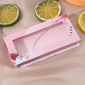 Beauty fornisce confezione natalizia scatola Custom frusta per ciglia vassoio di carta imballaggio Private Label ciglia da viaggio per ciglia scatole di ciglia - Product Image 3