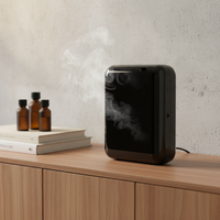 Diffuseur d'arômes intelligent contrôlé par une application, sans eau, à huile essentielle, alimenté par batterie, purificateur d'air domestique, diffuseur d'arômes