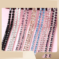Vente en gros DIY Bâton de téléphone portable Perçage de verre Matériel intensif 1.5/2/2.5/2.8/3/4mm Couleurs avec strass en vrac